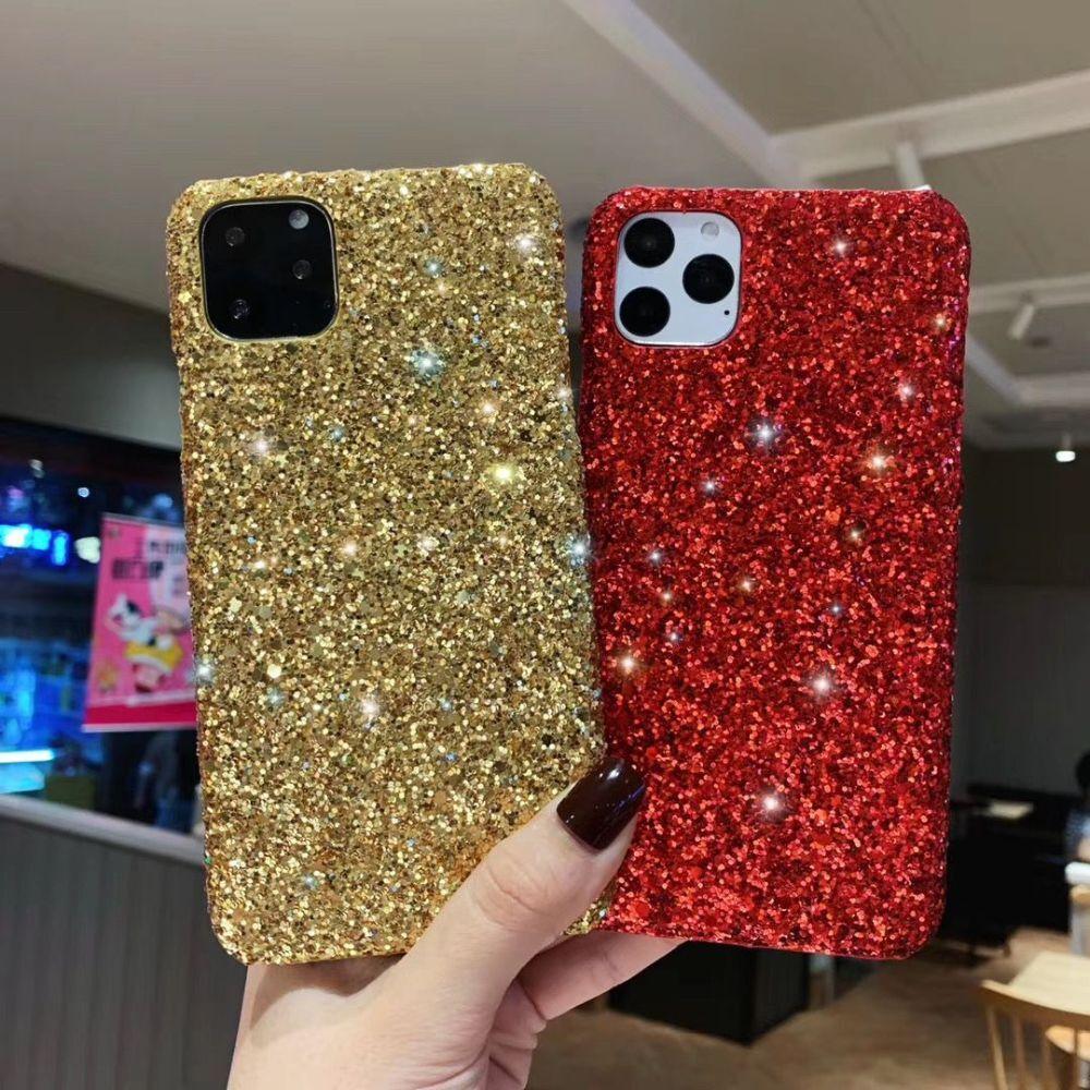 Luxurious Glitter Case For iPhone 11 Pro XS Max Case Cover For iPhone 6 7 8 Plus 11Pro Max 13 Pro Max Ultra Thin Sparkle Diamond Full Body Protective Edges Precise Fit Dustproof Anti Fingerprint Scratch-Resistant Phone Cover