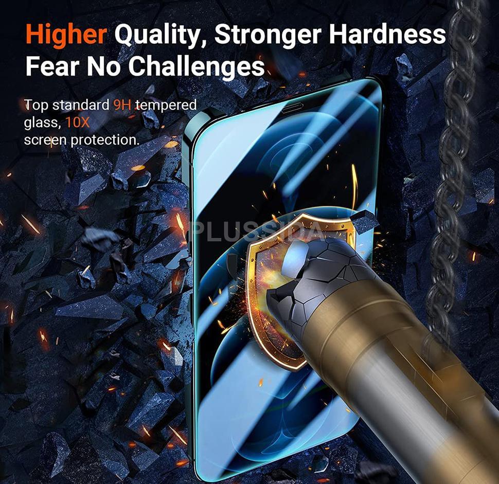 2PCS 3D Tempered Glass on For iphone 11 12 13 14 Pro Max 14 Plus Screen Protector Protective Glass For iphone X XS MAX 7 8 Plus Glass Horizontal Privacy Glass Screen Protector for Gaming &amp; Streaming