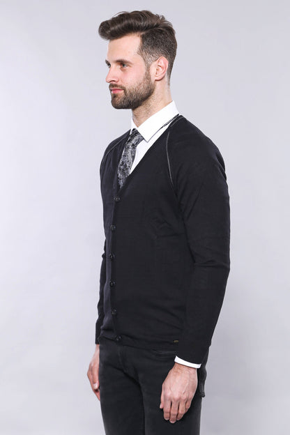 Black Cotton Knitwear - Wessi