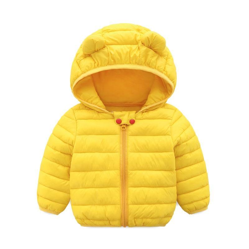 Winter Padded Jacket For Baby Boys Girls  Kids Warm Outerwear Coat For Baby Jacket Newborn Clothes With Bear Ears Design