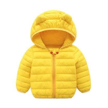 Winter Padded Jacket For Baby Boys Girls  Kids Warm Outerwear Coat For Baby Jacket Newborn Clothes With Bear Ears Design