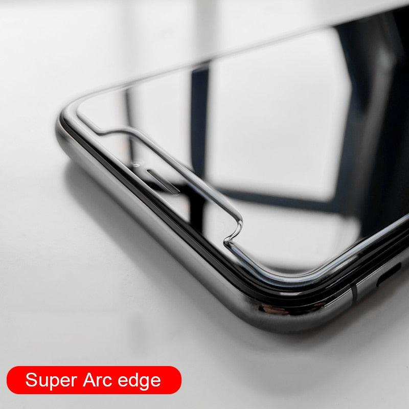 2PCS Super Big Arc Glass For iPhone 5S 12 Pro Max Mini 7 8 Plus SE 2022 Screen Protector Premium Oleophobic Coating Tempered glass Screen Protector, Premium Tempered Glass Easy Installation Frame Case-Friendly Tempered Glass Protector
