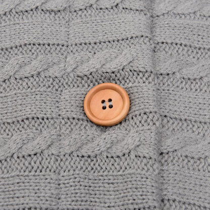 Handmade Wool Warm Baby Blanket Soft Baby Sleeping Bag Cotton Knitting Envelope Newborn Swadding Wrap Stroller blankets Gift for Shower