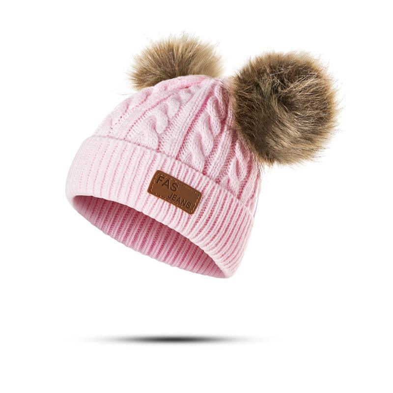 Luxury Baby Hat Pompon Hat Knitted Cute Cap For Girls &amp; Boys Casual Solid Color Girls Baby Style In Great New Modern Trend Design