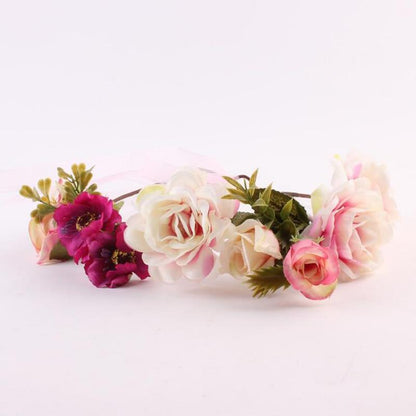 Modern Flower Headband Newborn  Matching Flower Crown for Mother Kids  Hair Band Accessories