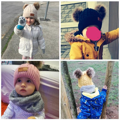 Luxury Baby Hat Pompon Hat Knitted Cute Cap For Girls &amp; Boys Casual Solid Color Girls Baby Style In Great New Modern Trend Design