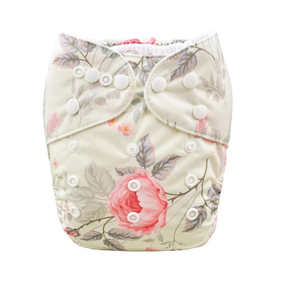 Baby One Size Fits All Reusable Baby Cloth Diaper with  Microfiber Insert Diaper For Baby Boys and Baby Girls In Modern New Printed Design