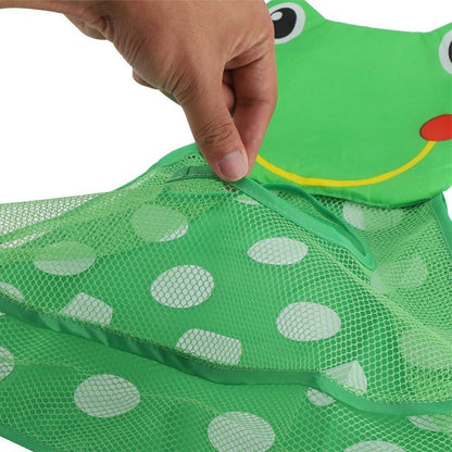 Baby Shower Bath Toys Little Duck Little Frog Baby Kids Toy Storage Mesh With Strong Suction Cups Toy Bag Net Bathroom Organizer