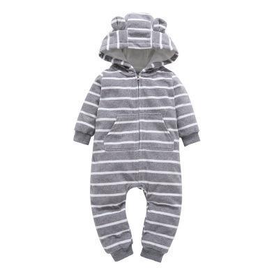 Modern Colorful Interesting Newborn Baby Unisex Warm Clothing Long Sleeved Cotton Romper For Kids
