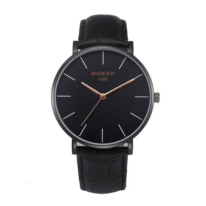 Stylish And Simple Temperament Men CLassic Luxury Watch Relogio Masculino With Leather Watch