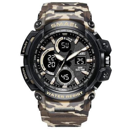 Army Green Modern Sport  Waterproof 50M Men Watches With LED Digital Display In Military Armi Relogio Masculino Style