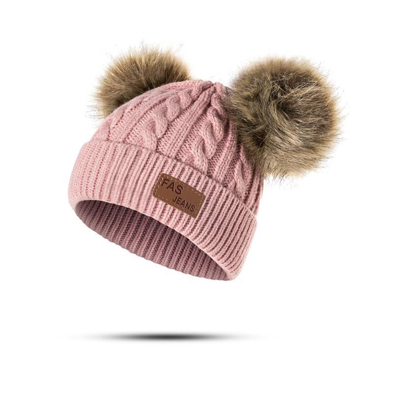 Luxury Baby Hat Pompon Hat Knitted Cute Cap For Girls &amp; Boys Casual Solid Color Girls Baby Style In Great New Modern Trend Design