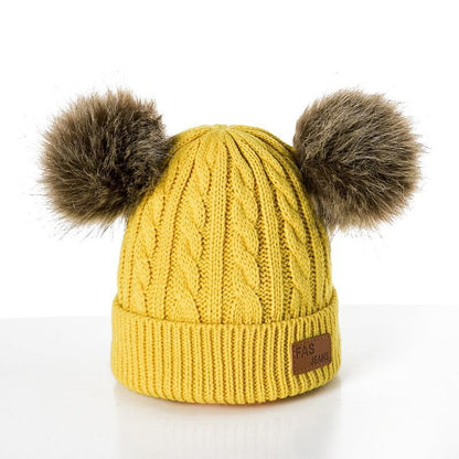 Luxury Baby Hat Pompon Hat Knitted Cute Cap For Girls &amp; Boys Casual Solid Color Girls Baby Style In Great New Modern Trend Design