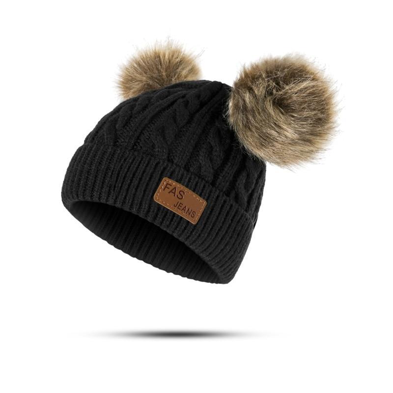 Luxury Baby Hat Pompon Hat Knitted Cute Cap For Girls &amp; Boys Casual Solid Color Girls Baby Style In Great New Modern Trend Design