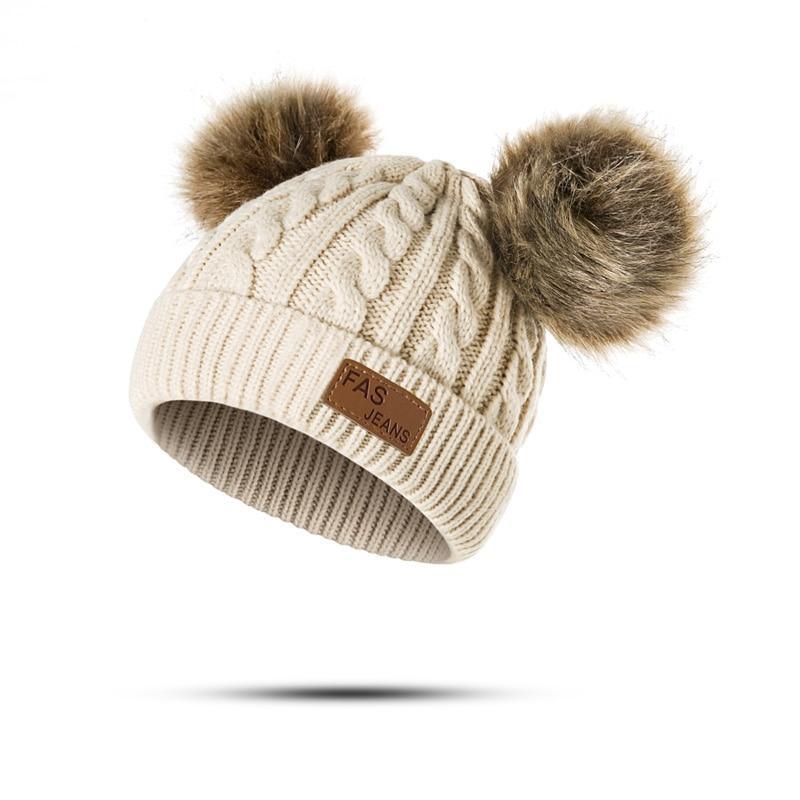 Luxury Baby Hat Pompon Hat Knitted Cute Cap For Girls &amp; Boys Casual Solid Color Girls Baby Style In Great New Modern Trend Design