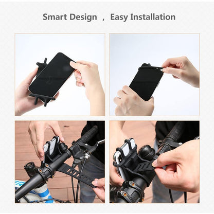 Black Bike Phone Holder Universal Motorcycle Bicycle Mobile Cell Phone Handlebar Stand