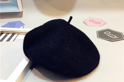 Baby Hat Beret British Painter Bud Of Pure Wool Cap For Girls In Modern New Retro Design