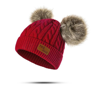 Luxury Baby Hat Pompon Hat Knitted Cute Cap For Girls &amp; Boys Casual Solid Color Girls Baby Style In Great New Modern Trend Design