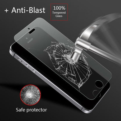 Frosted Matte Glass On iPhone 5 5s 5c SE X XS Max XR Tempered Glass 9H Hardness iPhone 6 6s 7 8 Plus Protective Glass Cover Case Tempered Glass Film Case-Friendly HD Clear Glass Protector for iPhone