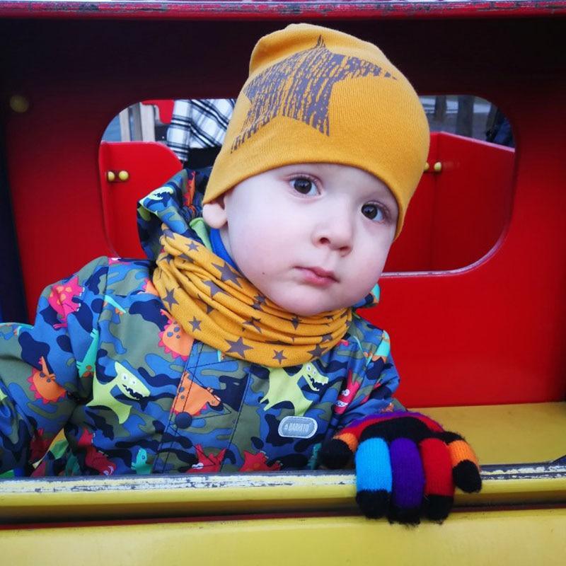 Modern Baby Boys &amp; Girls Hat Scarf Set Beanie Boys Caps with Scarf for Kids In elegant Modern Design