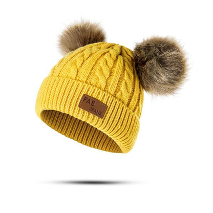 Luxury Baby Hat Pompon Hat Knitted Cute Cap For Girls &amp; Boys Casual Solid Color Girls Baby Style In Great New Modern Trend Design