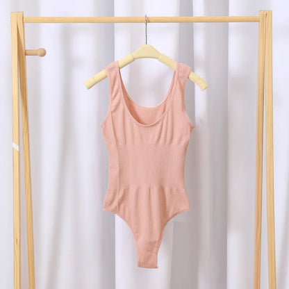 Women Seamless Jumpsuits Tummy Control Shapewear Pants Female Bodysuit Slimming Underwear U Back Tops Sexy Thongs Bodyshaper