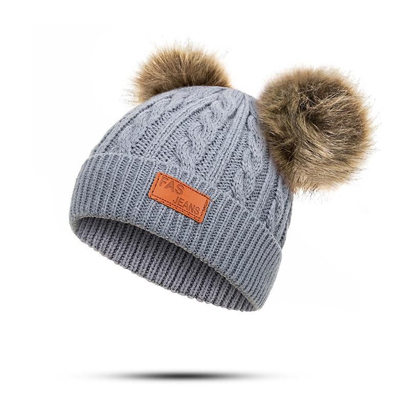 Luxury Baby Hat Pompon Hat Knitted Cute Cap For Girls &amp; Boys Casual Solid Color Girls Baby Style In Great New Modern Trend Design