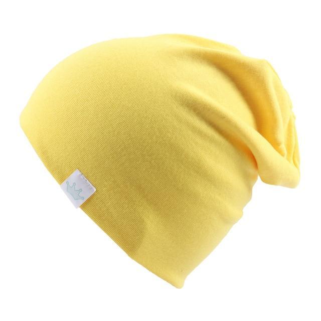 Cute Solid Knitted Cotton Hats Cap for Newborn Baby Autumn Winter Warm Style Caps for Boys