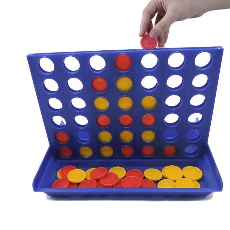1 Set Connect 4 In A Line Board Game Foldable Children&