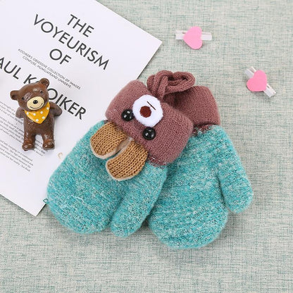 New Fashion Children Winter Caps For Baby Kids Girl Solid Knitted Thick And Modern Caps