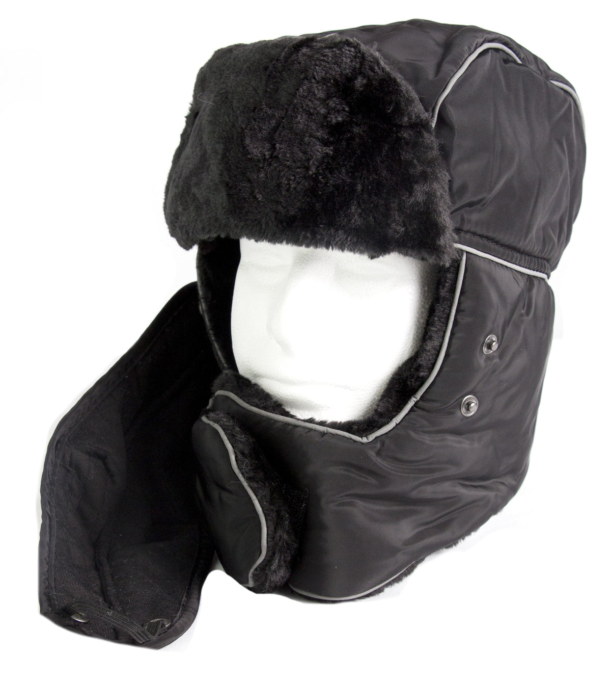 Sakkas Alex Ushanka Trapper Hat Removable Mask Faux Fur Winter Aviator Russian Hat, Windproof Cold Weather for Men &amp; Women