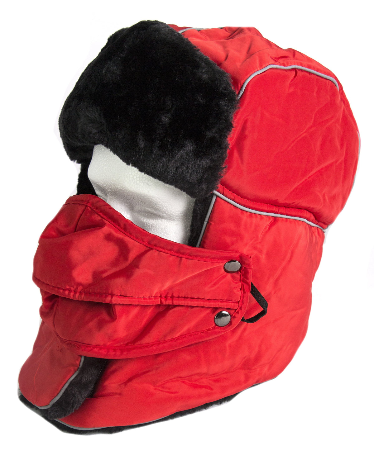 Sakkas Alex Ushanka Trapper Hat Removable Mask Faux Fur Winter Aviator Russian Hat, Windproof Cold Weather for Men &amp; Women