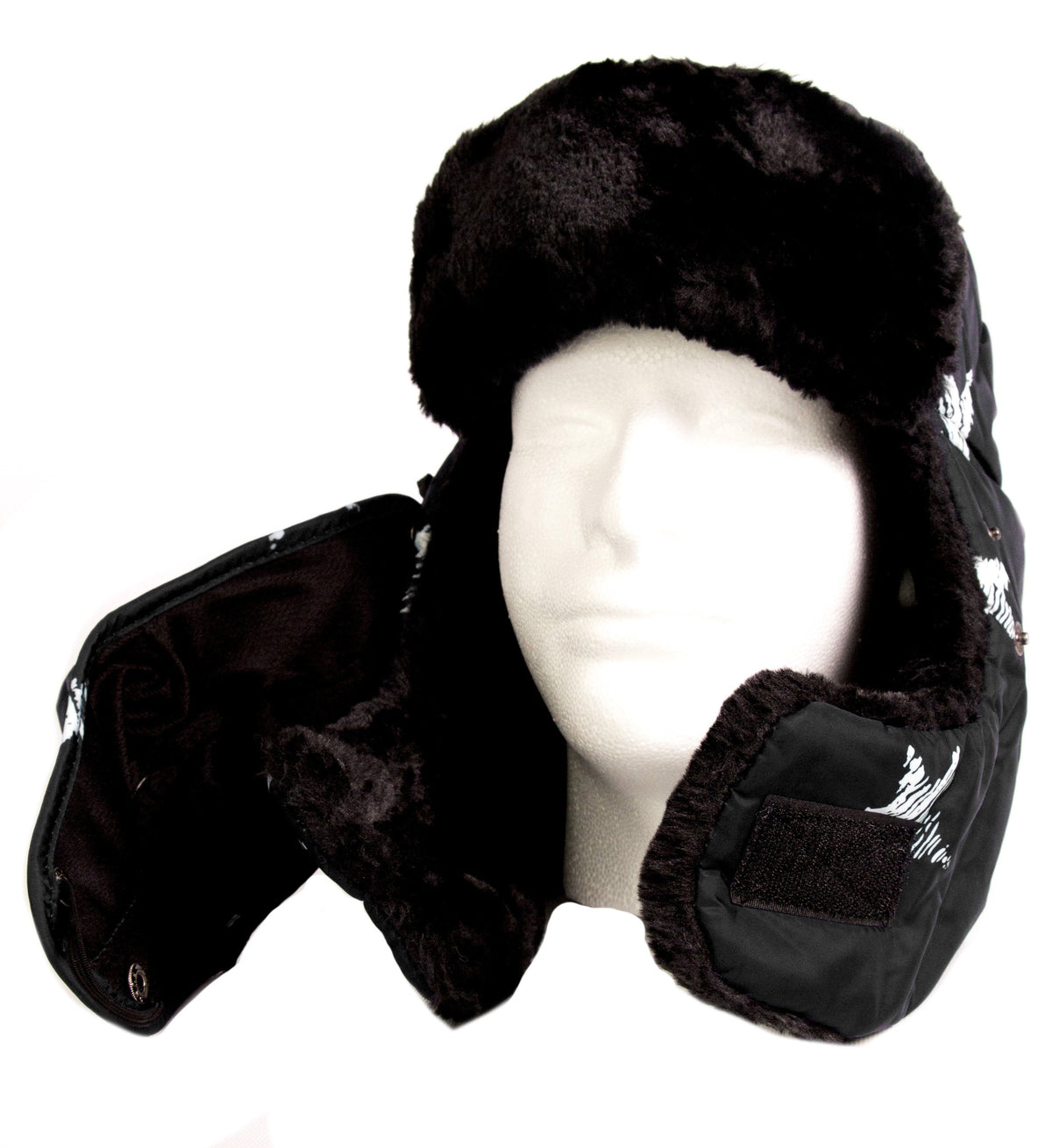 Sakkas Alex Ushanka Trapper Hat Removable Mask Faux Fur Winter Aviator Russian Hat, Windproof Cold Weather for Men &amp; Women