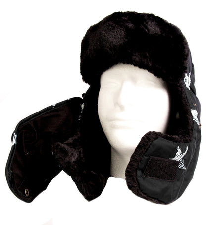 Sakkas Alex Ushanka Trapper Hat Removable Mask Faux Fur Winter Aviator Russian Hat, Windproof Cold Weather for Men &amp; Women