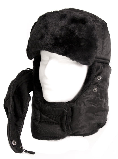 Sakkas Alex Ushanka Trapper Hat Removable Mask Faux Fur Winter Aviator Russian Hat, Windproof Cold Weather for Men &amp; Women
