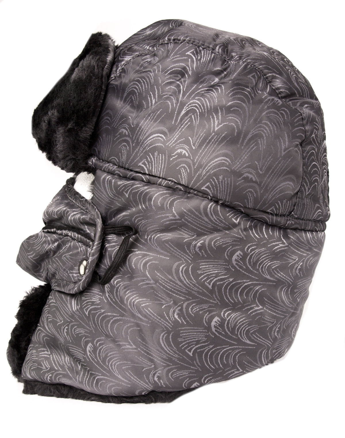 Sakkas Alex Ushanka Trapper Hat Removable Mask Faux Fur Winter Aviator Russian Hat, Windproof Cold Weather for Men &amp; Women