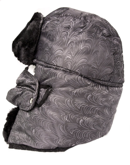 Sakkas Alex Ushanka Trapper Hat Removable Mask Faux Fur Winter Aviator Russian Hat, Windproof Cold Weather for Men &amp; Women