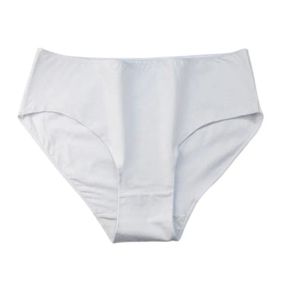 2Pcs/Set Cotton Briefs High Rise Panties Women Solid Color Underwear Comfort Lingerie M-2XL Panty Female Underpants Intimates