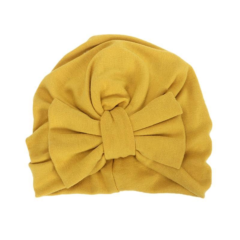 Modern Trend Stylish Baby Hat for Girls Big Bow Turban Baby Cap Accessories In Great Design