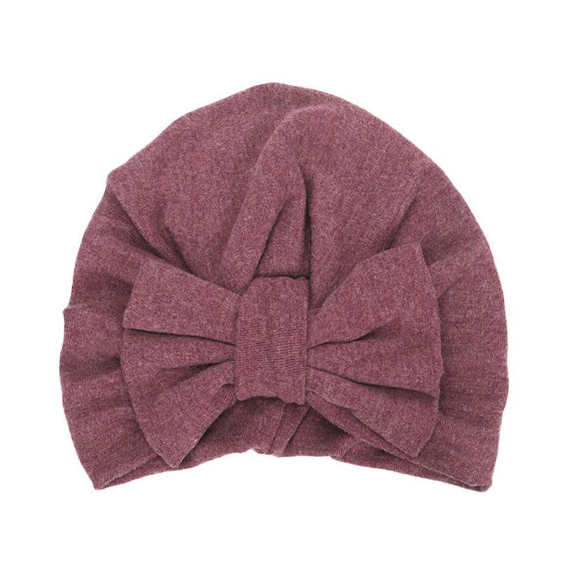 Modern Trend Stylish Baby Hat for Girls Big Bow Turban Baby Cap Accessories In Great Design