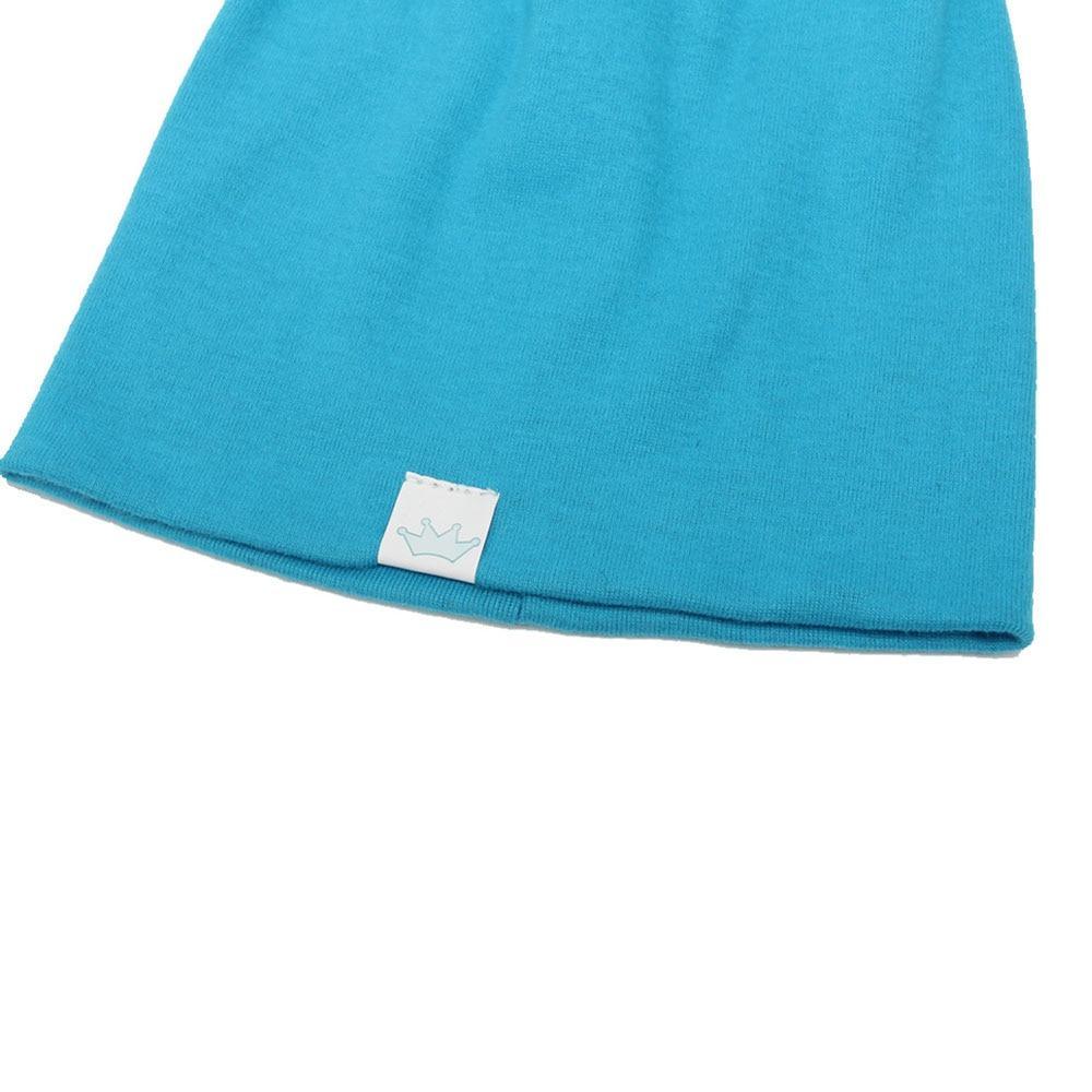Cute Solid Knitted Cotton Hats Cap for Newborn Baby Autumn Winter Warm Style Caps for Boys