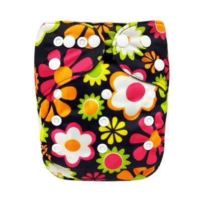 Modern Printed Bamboo Charcoal Inner Pocket Diaper For Baby Reusable Cloth Diaper Nappies With Double Leg Gusset In Modern Printed Design For Baby and Kids