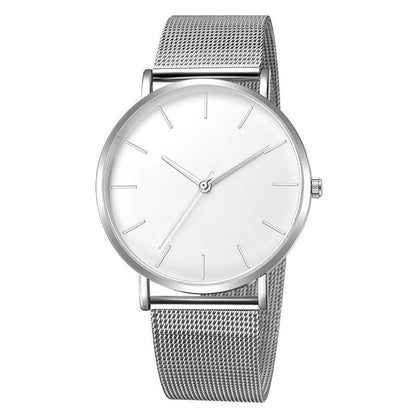 STEVVEX Men Watch Quartz Casual Watches Simple Metal Hour Reloj Quartz Watch Montre Mesh Stainless Steel clock For Men&