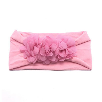 Baby Bows headbands Turban Kids Artificial Floral Elastic Toddler Solid Headband Hair Band Bow For Girls