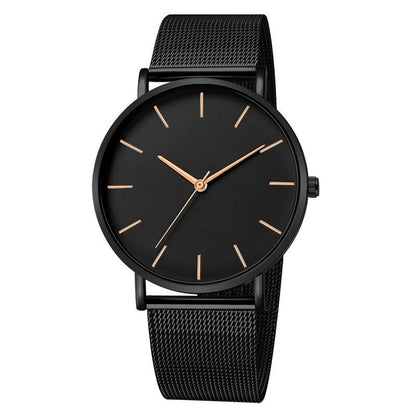 STEVVEX Men Watch Quartz Casual Watches Simple Metal Hour Reloj Quartz Watch Montre Mesh Stainless Steel clock For Men&