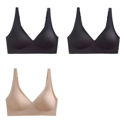 3Pcs/Set Seamless Bras Wire Free Brassiere Women Underwear Female Sexy Lingerie Plunge Underwear &amp; Sleepwears Intimates
