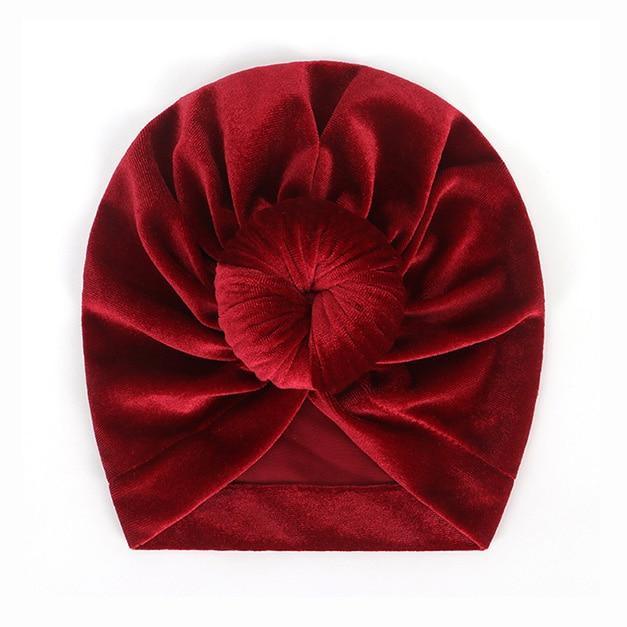 Modern Trend Stylish Baby Hat for Girls Big Bow Turban Baby Cap Accessories In Great Design