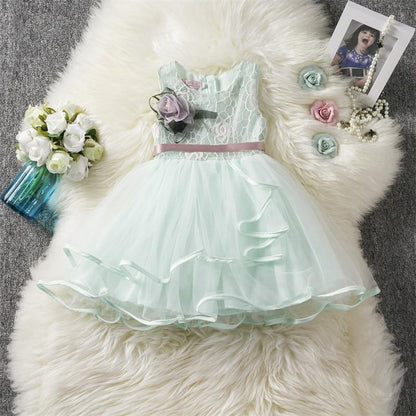 Luxury Toddler Girl Baby Clothing Dresses For 1 Year Birthday Christening Lace Girls Tulle  Infant Party Cake Smash Outfit Dress for Girls 1-6 Years
