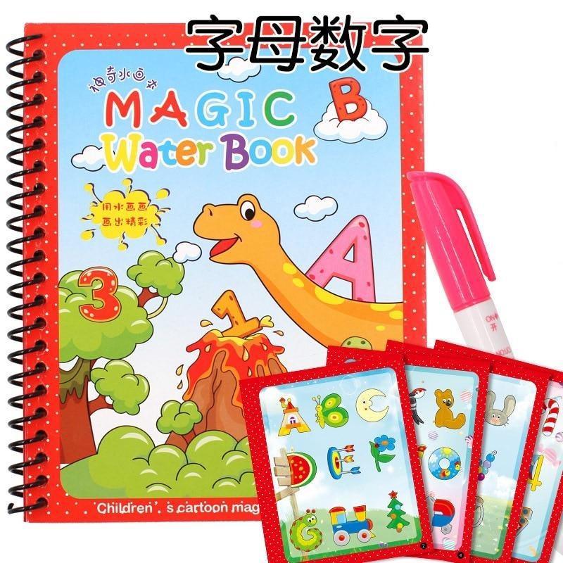 Early Education Montessori Painting Drawing Board For Kids Toys Coloring Book Doodle &amp; Magic Pen Magic Water Drawing Book