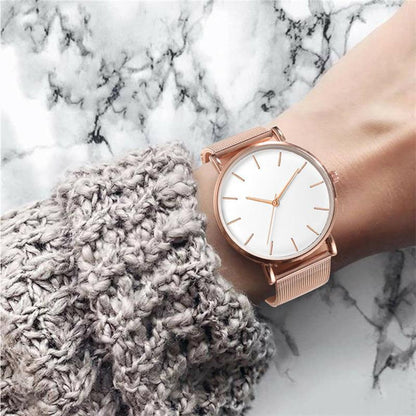 STEVVEX Men Watch Quartz Casual Watches Simple Metal Hour Reloj Quartz Watch Montre Mesh Stainless Steel clock For Men&